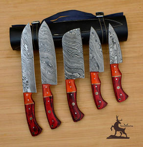 Juego de cuchillos de Chef de acero de Damasco personalizable cocina regalo de Navidad/Pascua para novia novio padre-OEM al por mayor - Product Image 1