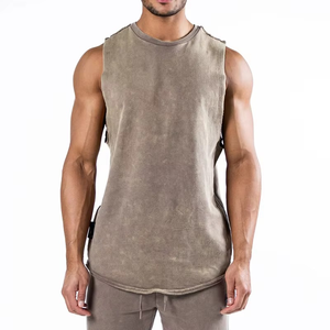 Estilo único correr culturismo desgaste hombres camiseta sin mangas entrenamiento gimnasio sin mangas nueva moda camiseta sin mangas Fitness Tops hombres - Product Image 6