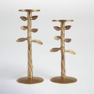 Vintage Hammered Gold <b>Candle</b> Holder Set of 3 Elegant Metal Pillar Stand for <b>Taper</b> <b>Candles</b> Premium Bulk Event & Home Decor Supply - Product Image 6