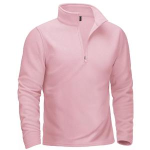 Jersey de manga larga con cremallera de cuarto cómodo unisex, ropa deportiva diaria de otoño, forro polar ODM de ajuste Regular bordado con cremallera OEM - Product Image 2
