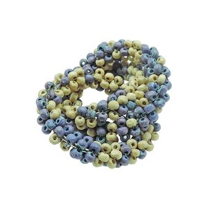 Rond de serviette crème aqua fait à la main décoration de table pour les mariages et les vacances de Noël en bois de papier pour des occasions spéciales - Product Image 6