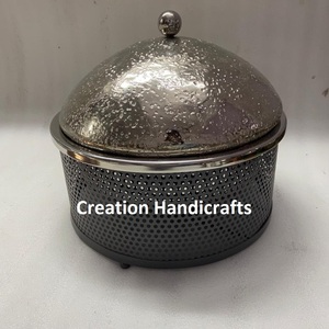 Nouveau design élégant de chauffe-plats en fil métallique, chauffe-plats, chauffe-plats et casserole avec finition noire et argentée pour le Ramadan - Product Image 6