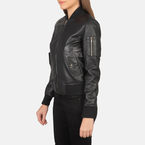 Chaquetas de moto de cuero Premium para mujer, prendas de vestir exteriores de motorista con estilo hechas a medida para invierno y otoño, ropa de moda para mujer - Product Image 2