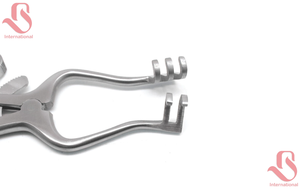 ชุดเครื่องมือผ่าตัด BISONS Wholesale ผลิตจากสแตนเลส 3x Weitlaner Retractor ขนาด 4.5 นิ้ว ปลายทู่ 3x2 แฉก คุณภาพพรีเมียม - Product Image 2