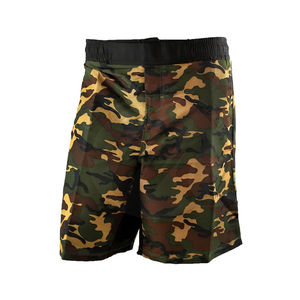 Shorts MMA de style dernier cri, design et logo personnalisés, imprimé camouflage, polyester, légers, durables, de haute qualité - Product Image 2