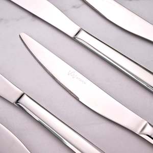 Set of 6 Smooth <b>Slice</b> <b>Knives</b> Stainless Steel Blades - Product Image 3