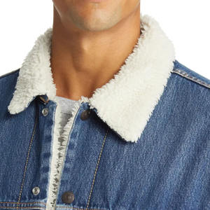 แจ็กเก็ตแฟชั่นผ้าเดนิมสำหรับผู้ชายเสื้อแจ็กเก็ตพิมพ์ลายตัวอักษรสำหรับฤดูหนาวฤดูใบไม้ร่วง - Product Image 4