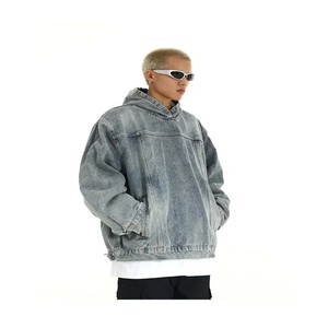 400 gramos de doble capa sudaderas con capucha de gran tamaño hombres en blanco personalizado peso pesado Puff impresión Sudadera con capucha para hombre - Product Image 1