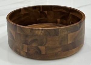 Bol en bois moyen à grain horizontal - Product Image 2