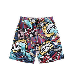 Traje de baño simple con paisaje de playa para hombre, traje de baño flotante, ropa de baño corta para playa para hombre, hecho con tela de alta calidad - Product Image 4