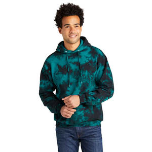 Tie Dye à capuche Streetwear pull personnalisé cent pour cent pré-rétréci Anti boulochage coton multicolore Tie Dye à capuche pour hommes - Product Image 1