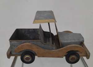 Camión eléctrico de Papá Noel de Estilo Vintage para decoración navideña Fábrica de telas al por mayor - Product Image 5