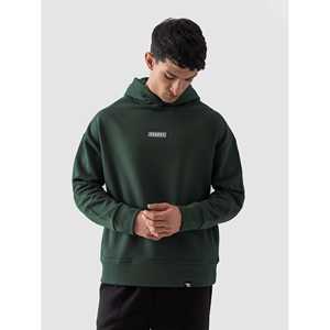 Sweat-shirt à capuche vert foncé pour femme, respirant, en soie, style streetwear décontracté, motif lettres, coupe ajustée pour l'automne - Product Image 4