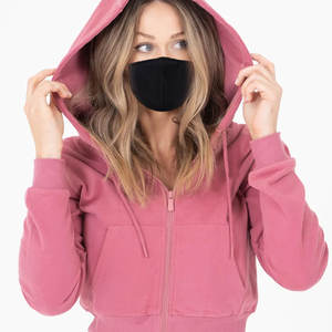 Chándales personalizados, Tops cortos, ropa de otoño e invierno, algodón para mujer, conjuntos de pantalones gruesos de 2 piezas, trajes para correr con cremallera para niñas - Product Image 4