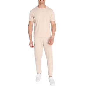 Nuevo lanzamiento, conjunto deportivo de secado rápido para hombre, camiseta de manga corta con cuello redondo personalizada y pantalones deportivos, conjunto de dos piezas transpirable y ligero - Product Image 1