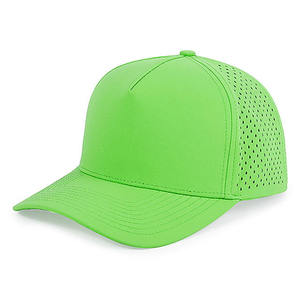 Casquette de Baseball Personnalisée à 5 Panneaux en Nylon Performance Logo Imperméable Flottant Extérieur Style Hip Hop avec Trou Laser Sports de Pêche - Product Image 3