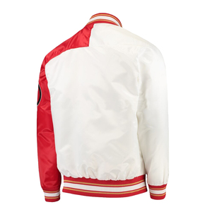 Blouson universitaire de luxe en satin teint, col montant, pour hommes et femmes, style streetwear, imperméable, coupe-vent, vintage, coupe régulière, rétro, baseball - Product Image 5