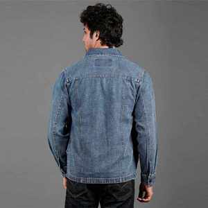 Veste en jean pour homme à manches longues, best-seller, élégante et décontractée, avec détails boutonnés, design respirant, nouvelle collection hiver - Product Image 3