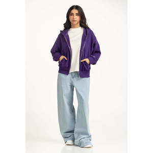 Sweat à capuche zippé en tricot coupe classique WM-HDZ-WS25-120 - Product Image 1