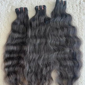 Extensiones de cabello virgen recto Remy indio de color claro Premium cabello de templo crudo similar a la trama camboyana brasileña - Product Image 1