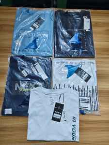 เสื้อยืดคอกลมแขนสั้นผู้ชาย ผ้าฝ้ายถัก 100% ย้อมเส้นด้าย ซักแล้ว แห้งเร็ว ระบายอากาศดี สวมใส่สบาย - Product Image 3