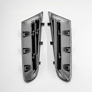 7701208684 Grille d'aération de pare-chocs avant gauche et droite pour Renault Clio III pré-lifting 2005-2009 en plastique PP noir - Product Image 3