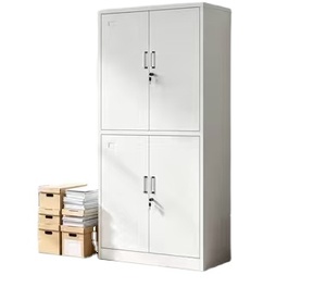 Diskon Besar Lemari Pakaian Produsen OEM Furnitur Kamar Tidur Kabinet Penyimpanan Baja 2 Pintu Lemari Logam Grosir - Product Image 1