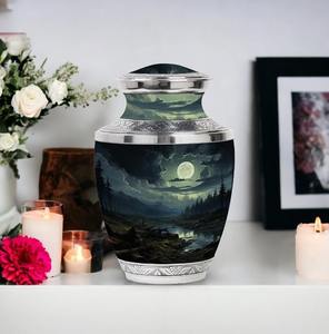 Urnes de crémation en aluminium bleu offrant un attrait et une durabilité intemporels pour préserver les souvenirs précieux - Product Image 2