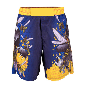 Shorts de MMA en polyester respirant à séchage rapide avec ceinture élastique, légers, pour l'entraînement de combat - Product Image 5