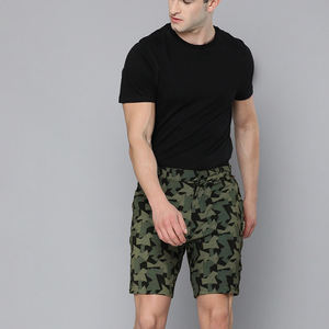 <b>Green</b> Solid Eco-Friendly High Street <b>Men's</b> <b>Shorts</b> Soft Polyester Fabric Elastic Waist Drawstring Casual - Product Image 1