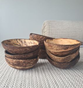 Cuenco de cáscara de coco Natural japonés de 350ml, respetuoso con el medio ambiente, logotipo personalizado, cuenco de cocina biodegradable hecho a mano, venta al por mayor a granel - Product Image 2