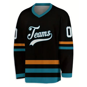 Maillots de hockey sur glace performants, chemises de hockey sur glace 100% polyester évacuant l'humidité pour adultes, fournisseur en gros - Product Image 2