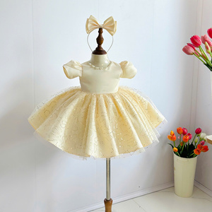 Nhung Nguyen High Quality Floral Tulle Dress for 12-Year-Old Girls Crossed Sleeve <b>Flared</b> Skirt Fast Delivery ODM Supply - Product Image 5