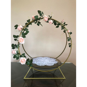 Support de gâteau d'arche d'acier inoxydable de vente chaude pour la décoration de centres de table de mariage avec la qualité de la meilleure qualité - Product Image 6
