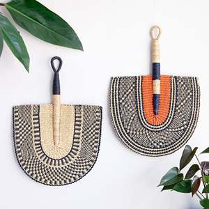 Abanicos de Pasto Marino con Logotipo, Suministro de Fábrica, Mejor Oferta, Abanico de Mano de Pasto Marino, Decoración de Pared Hecha a Mano - Product Image 2