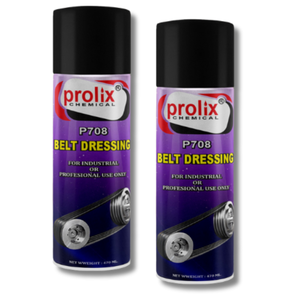Prolix P708 Belt Dressing is a product that can improve vehicle engine <b>performance</b> <b>and</b> can reduce slippage, noise, <b>and</b> heat. - Product Image 4