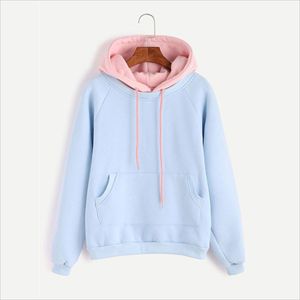 Sudaderas con capucha de manga larga para mujer para el calor de invierno y la ropa informal Técnica de lavado ácido de moda Manténgase a la vanguardia en la moda - Product Image 1