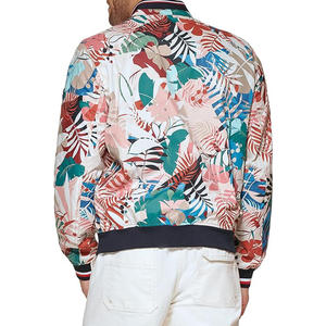 Chaqueta de bombardero de satén para hombre, ropa de calle de moda personalizada, Chaqueta corta informal gruesa de invierno para hombre - Product Image 6