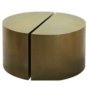 Mesa de centro de hierro moderna de alta calidad, diseño único hecho a mano con mesa central con acabado dorado para uso en la sala de estar - Product Image 1