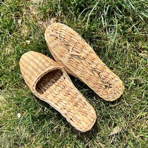 Pantoufles plates écologiques en jacinthe d'eau chaussures pour femmes dames très vendues pantoufles naturelles pour femmes - Product Image 2