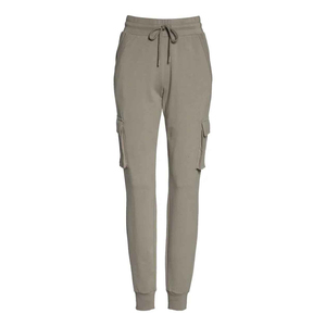 MS High Quality Women's Winter Sports <b>Cargo</b> <b>Pants</b> <b>Leather</b> Fabric Joggers Cotton Drawstrings Tapered Sweat Loose Fit Flat Running - Product Image 4