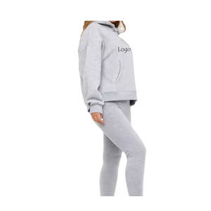 Sudadera con capucha estampada de punto transpirable personalizada para mujer moda de calle de invierno 100% sudaderas con capucha de algodón antiarrugas transpirable - Product Image 6