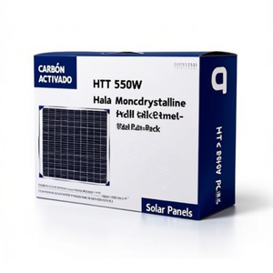 แผงโซลาร์เซลล์แบบโมโนคริสตัลไลน์ HJT 550W แบบฮาล์ฟเซลล์-แพ็คพาเลท - Product Image 2