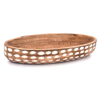 Bol à salade en bois d'acacia avec logo personnalisé, bol ovale en bois de qualité alimentaire pour la décoration de table, les cosmétiques, les clés et plus encore à bas prix