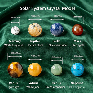 Adorno de Cristal Precioso de los Nueve Planetas, <span class=keywords><strong>Amatista</strong></span> y Ojo de Tigre, Decoración Feng Shui para el Hogar y la Oficina, Regalo de la Marca SM, Tallado y Grabado con Diamantes - Product Image 3
