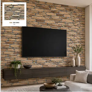 แผ่นหินตกแต่งผนังสีเบจ ลายไม่เรียบ รุ่น DK13003 - Product Image 4