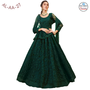 Impresionante hermosa blusa bordada con cordones Cutwork Dupatta Heavy Stonework para boda temporada fiesta Lehenga Choli poliéster - Product Image 4