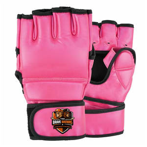 Guantes de MMA de Cuero Estilo Competición para Entrenamiento de Luchadores Profesionales con Protección Ligera contra Impactos y Ajuste Seguro - Product Image 1