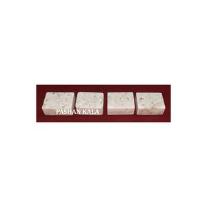 Cajas de madreperla de mármol blanco para compradores Cajas de regalo dulces adorables muy únicas Forma rectangular hecha a mano - Product Image 1