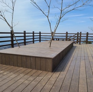 Bán Hot anywood <span class=keywords><strong>WPC</strong></span> gỗ-nhựa Composite thân thiện với môi trường KS <span class=keywords><strong>CE</strong></span> chứng nhận ngoài trời chống trượt không thấm nước boong thiết kế hiện đại - Product Image 1